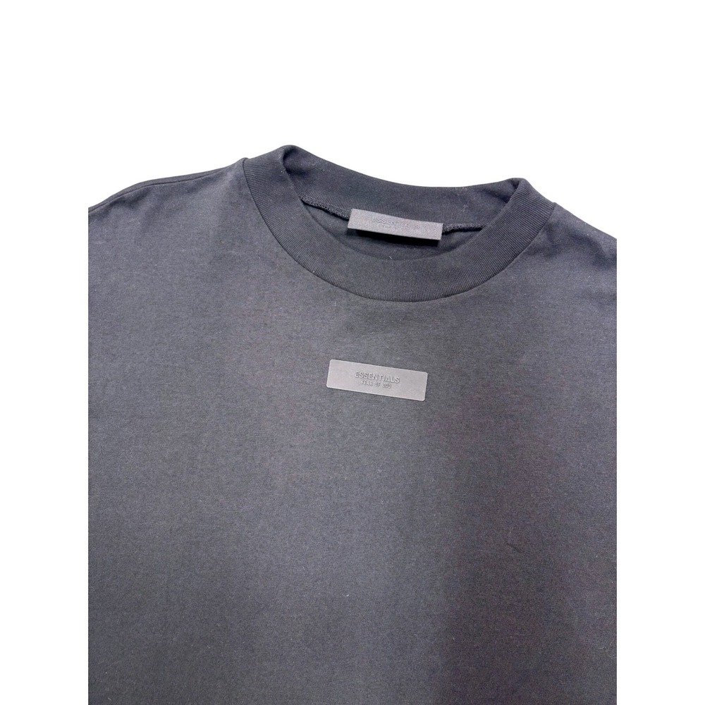 Fear of God Essentials Mens M‎ TShirt Black Crew Neck Short Sleeve Cotton New - Picture 2 of 15